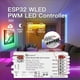 thumbnail image 2 of 3X ESP32 PWM WLED Controlador LED, 5 Modos en 1, CC 12-24 V, Control por Aplicación WiFi para Tiras de Luz con Atenuador RGBCCT RGBW RGB WWCW CCT, 2 of 4