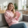 thumbnail image 2 of Slow Rising Apple Squishy, Pink Translucent Maltose Filled Fruit Squishies, Soft Stress Relief Squeeze Toy for Adults & Kids at Home & Office, 2 of 4