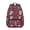 Skull and Flower, variant on Moth and Skeleton Gothic Pattern Backpack for School, Cute School Bag with Adjustable Shoulder Straps and Padded Back, 15.3"x11"x7.1"