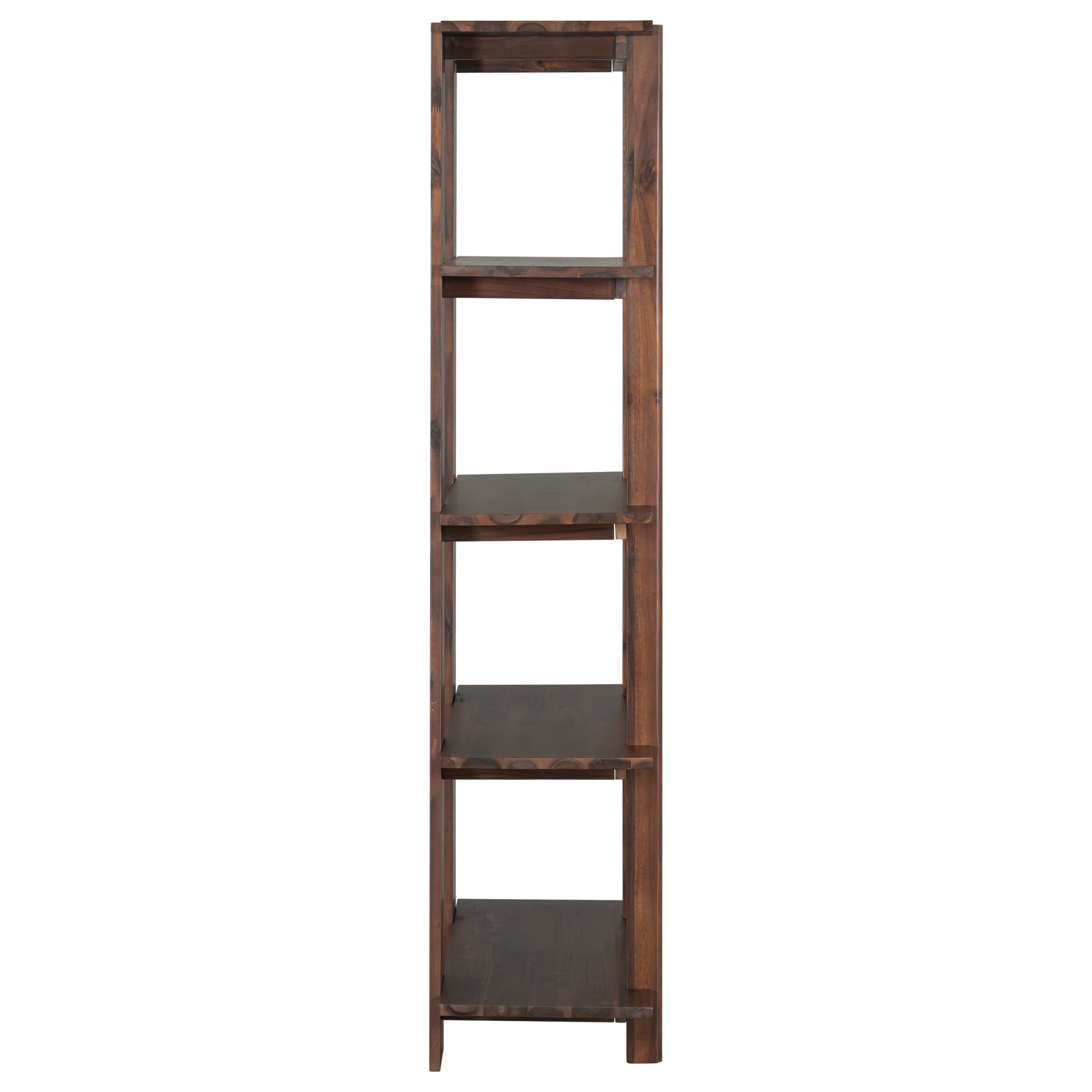 Christopher Knight Home 4-Tier Open Bookcase, 70.2" Solid Acacia Wood Modern Display Bookshelf, Walnut Finish