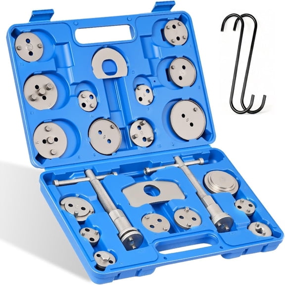 Heavy Duty Disc Brake Caliper Tool Set Disc Brake Caliper Compressor Wind Back Tool Brake Spreading Tools (24pcs)