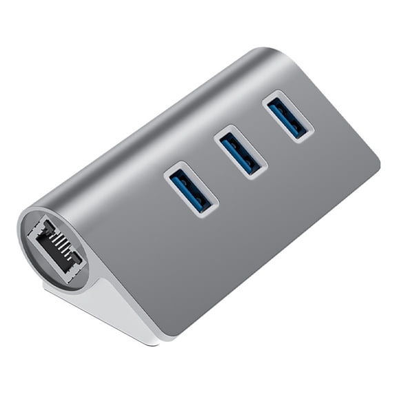 USB3.0 HUB 3-Port USB+Gigabit Ethernet Port 5Gbps Hub Docking Station for Desktop Computers and Laptops