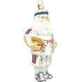 thumbnail image 3 of Pinnacle Peak Trading Basketball Santa Claus Glass Christmas Ornament, 3 of 4