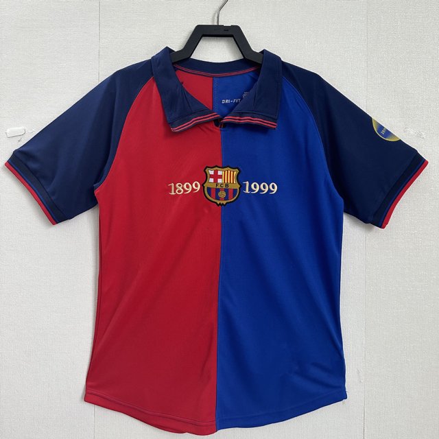 1899-1999 Retro Barcelona Home. Football Classic Jersey