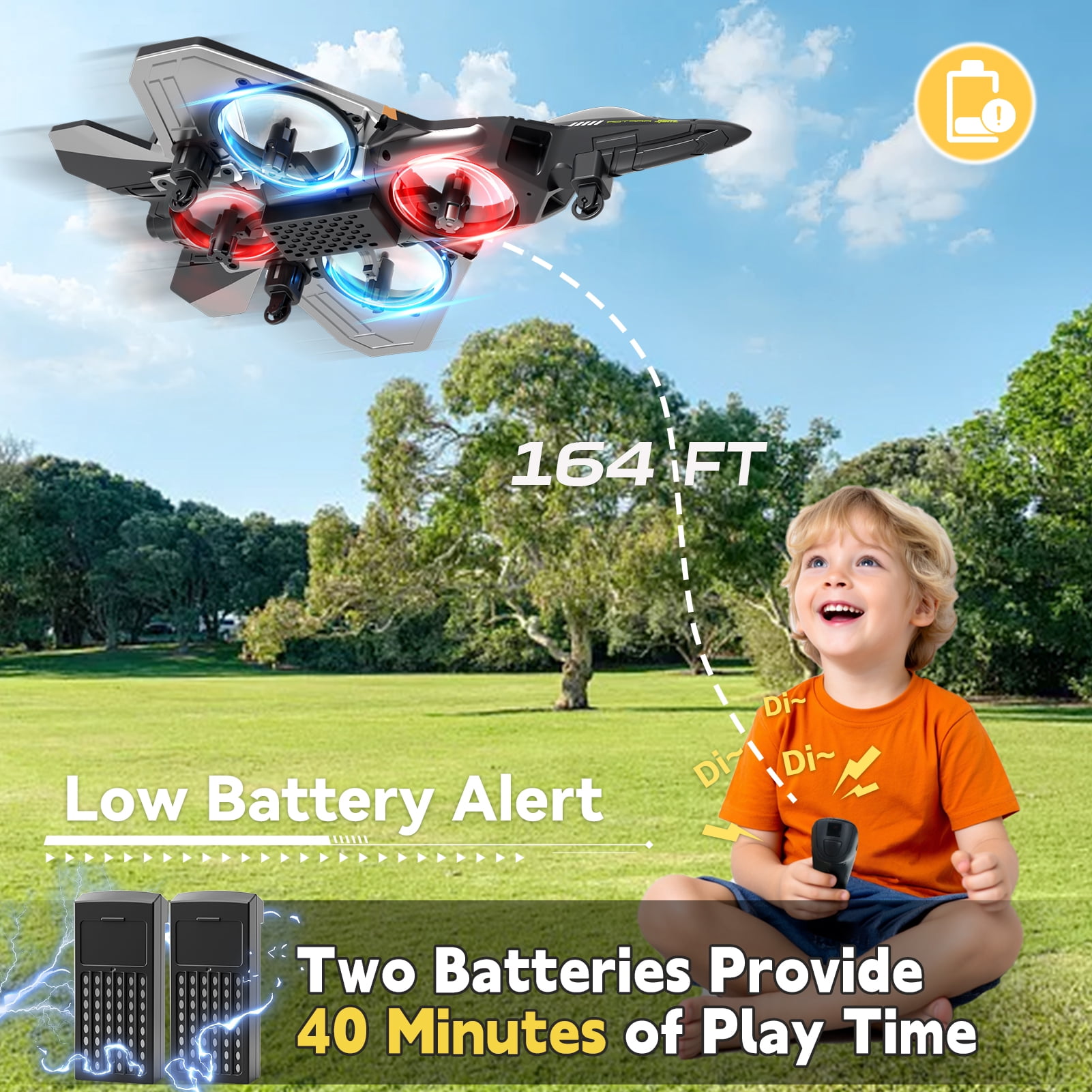 4DRC Drone RC Aircraft Remote Control Foam Glider RC Glider Plane Fixed Wing Airplane Toys for Kids Beginners Adults,Silver