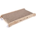 thumbnail image 1 of Cat Scratcher Board with Catnip, Scratch Mat Scratch Cardboard, Cat Scratch Pads with Bamboo Bracket and Non-Slip 4 Transparent Suction Cups(43*24*5cm), 1 of 5