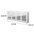thumbnail image 5 of Twin Star Home 71" Sideboard with Mirrored Doors, White, 5 of 8
