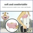thumbnail image 3 of CAVENDY Velvet Underarm Crutch Pads & Hand Grip Covers, 4-Piece Set, Non-Slip, Washable, Universal Fit, 3 of 7