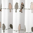 thumbnail image 4 of Lush Decor Rowley Birds Shower Curtain, 72” W x 72” L, Multi - Colorful Floral Bird Pattern - Whimsical & Playful Bird Shower Curtain - Farmhouse, Coastal, & Boho Bathroom Decor, 4 of 6