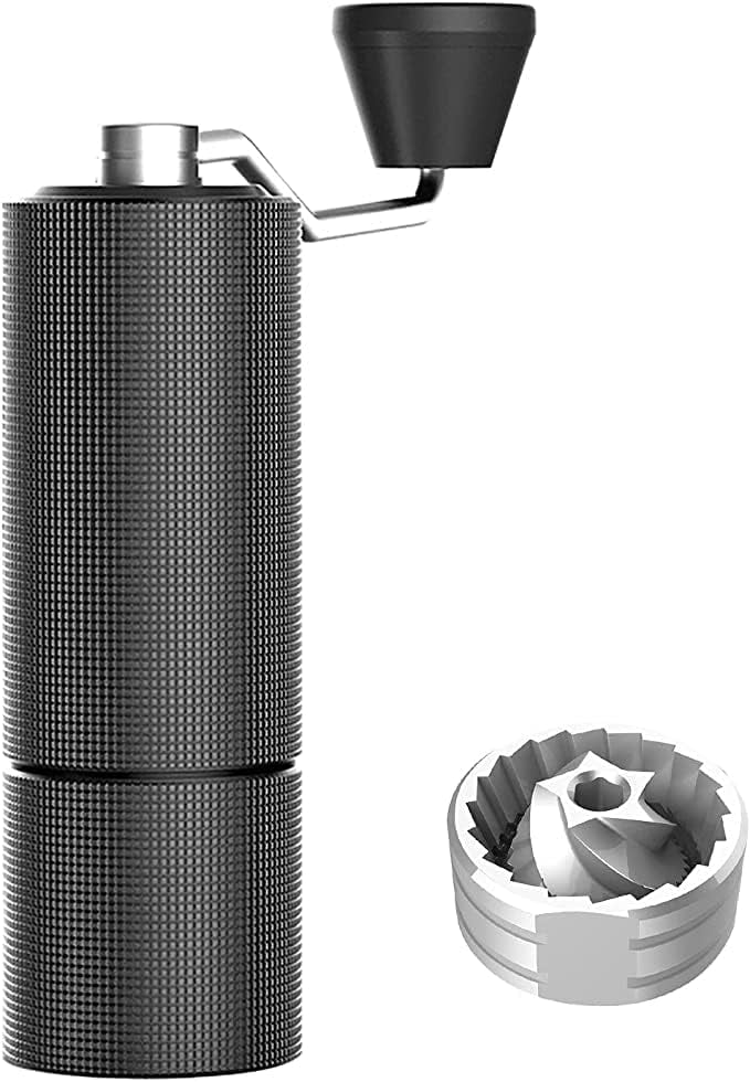 Chestnut C3S Manual Coffee Grinder with Internal Adjustable Grind Setting, Capacity 20g Hand Coffee Grinder with Stainless Steel Conical Burr, for Espresso to French Press, White
