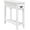 White, variant on Favory Narrow End Table, Slim Side Table with Drawer and Open Shelf, Small End Tables for Small Spaces, Narrow Nightstand Bedside Table for Living Room Bedroom, 9.8 x 23.6 x 23.6 Inches (1, White)