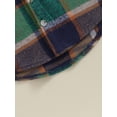 thumbnail image 7 of Toddler Baby Boy Girl Fall Winter Clothes Flannel Hooded Plaid Shirt Jacket Button Down Shacket, 7 of 7