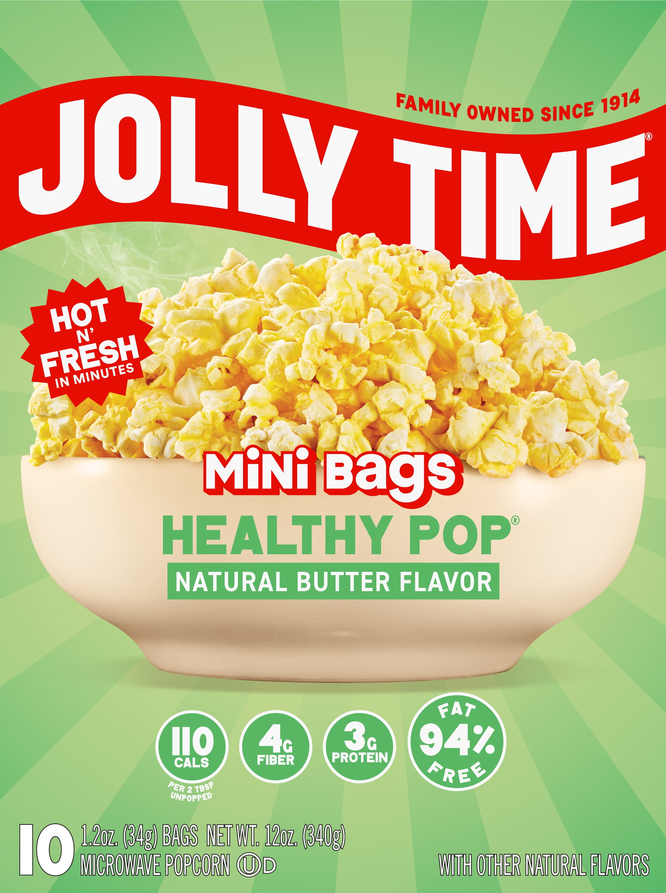 Act II 94% Fat Free Butter Microwave Popcorn, 2.71 oz., 12-Count