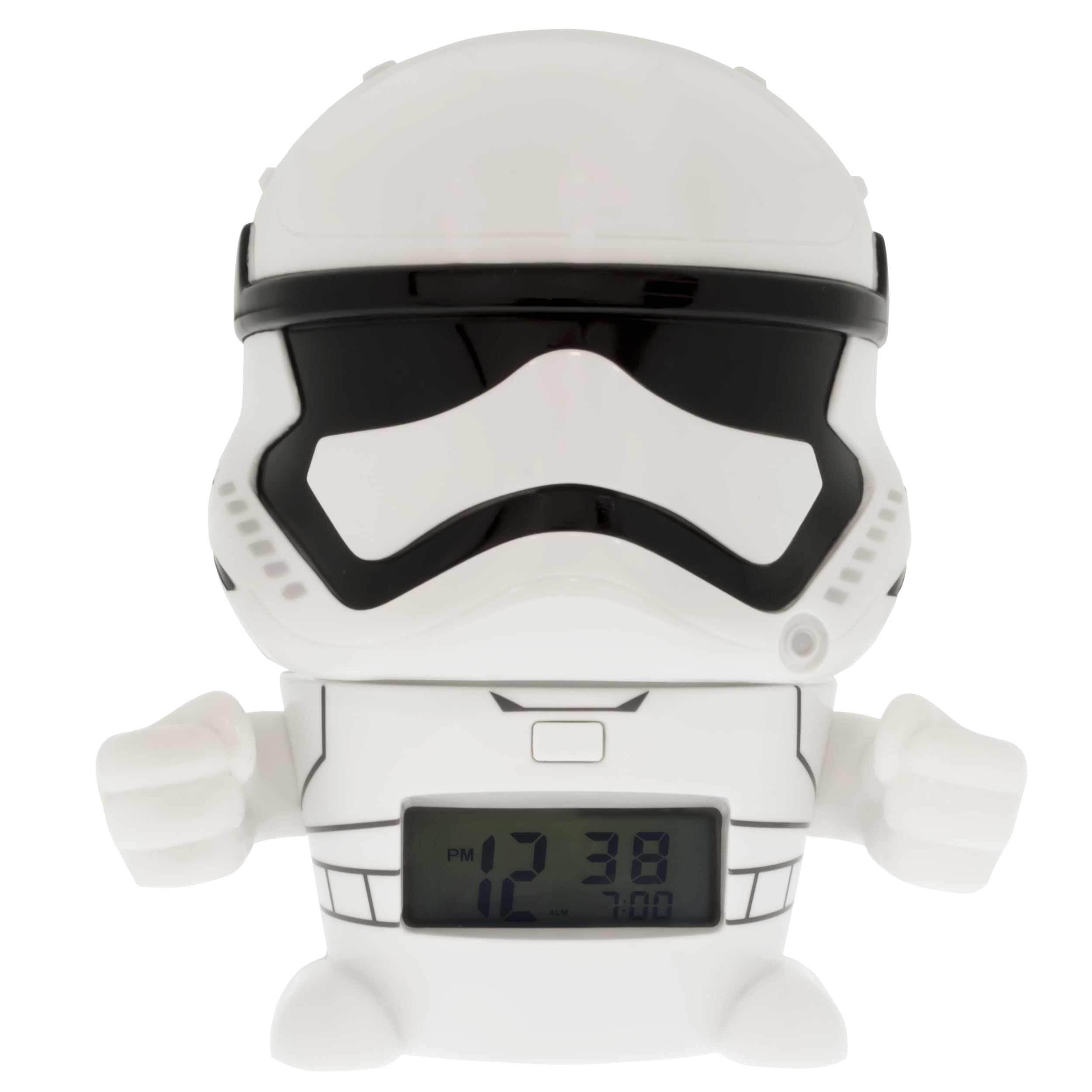 black/grey BulbBotz Star Wars 2021388 The Last Jedi Kylo Ren Kids Night Light Alarm Clock with Characterised Sound 5.5 inches tall boy girl official plastic LCD display