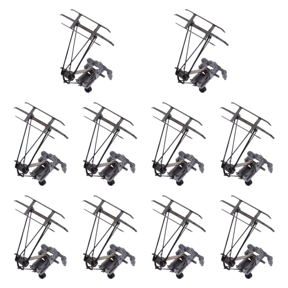 10 piezas 1:87 Pantógrafos de brazo a escala Ho Bow Kits de construcción de modelos de tren de bricolaje