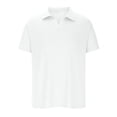 thumbnail image 4 of Birdeem Blouse Décontractée pour Hommes à Manches Courtes Élastiques à Rayures Col Rabattu, 4 of 11