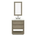thumbnail image 2 of Water Creation Oakman 30" Single Sink Top Wood Bath Vanity in Gray Oak/White, 2 of 7