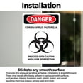 thumbnail image 3 of (2 Pack) Danger Corona Outbreak OSHA Notice Sign 5 Inch X 7 Inch Vinyl Label Decal Sticker Weather Resistant, UV Protected for Workplace, Business, and Construction Site, Made in the, 3 of 7