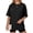 Black, variant on MOYIKO Womens Oversized T Shirts Crew Neck Short Sleeve Summer Trendy Tops Loose Fit Tee