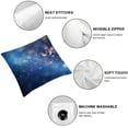 thumbnail image 6 of JRXY Gold and Blue Abstract Art Printed Pillowcase Set of 2 White, 6 of 7