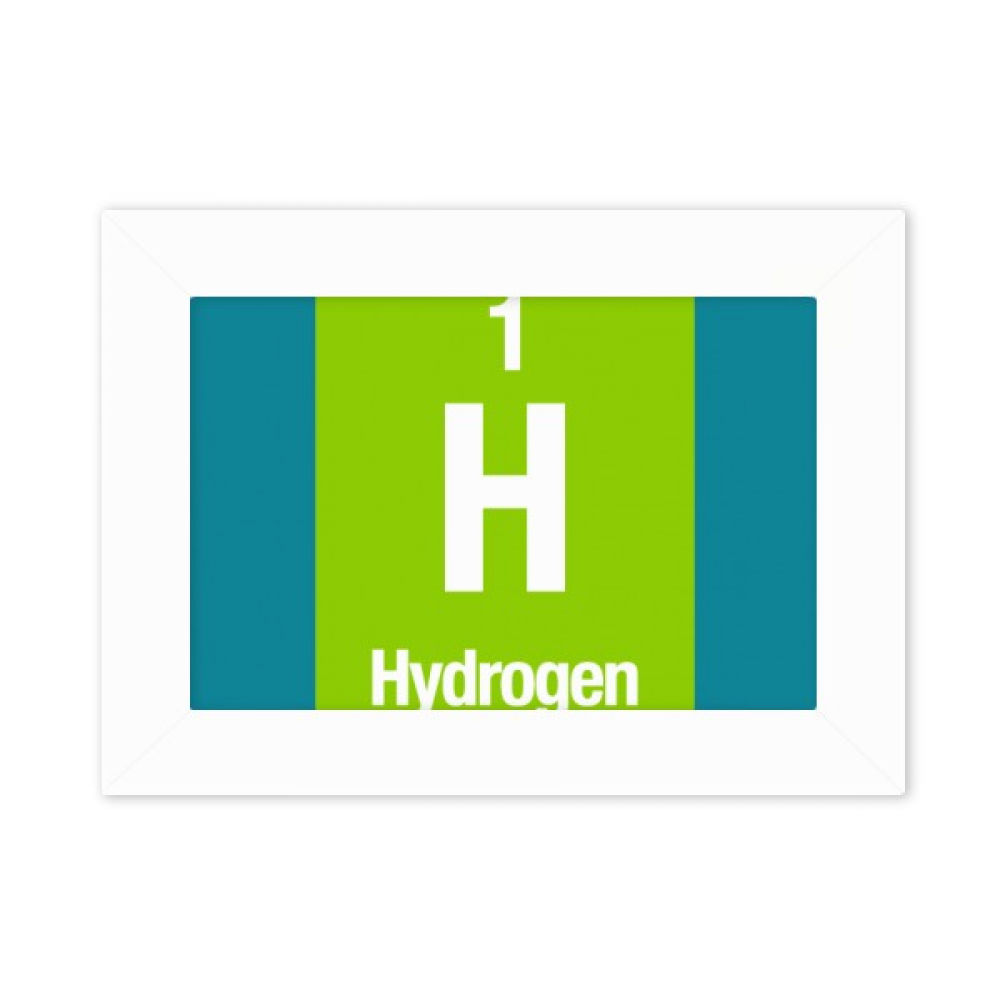 H Hydrogen Checal Element Science Photo Mount Frame Picture Art