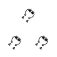 thumbnail image 1 of Jumpingount 5 pares de anillos pequeños para la nariz que no perforan Tragus Stud Lodestone moda estilo punk tendencia joyería del cuerpo accesorios de aro Type3 NO3 Jumpingount CBP272941, 1 of 6