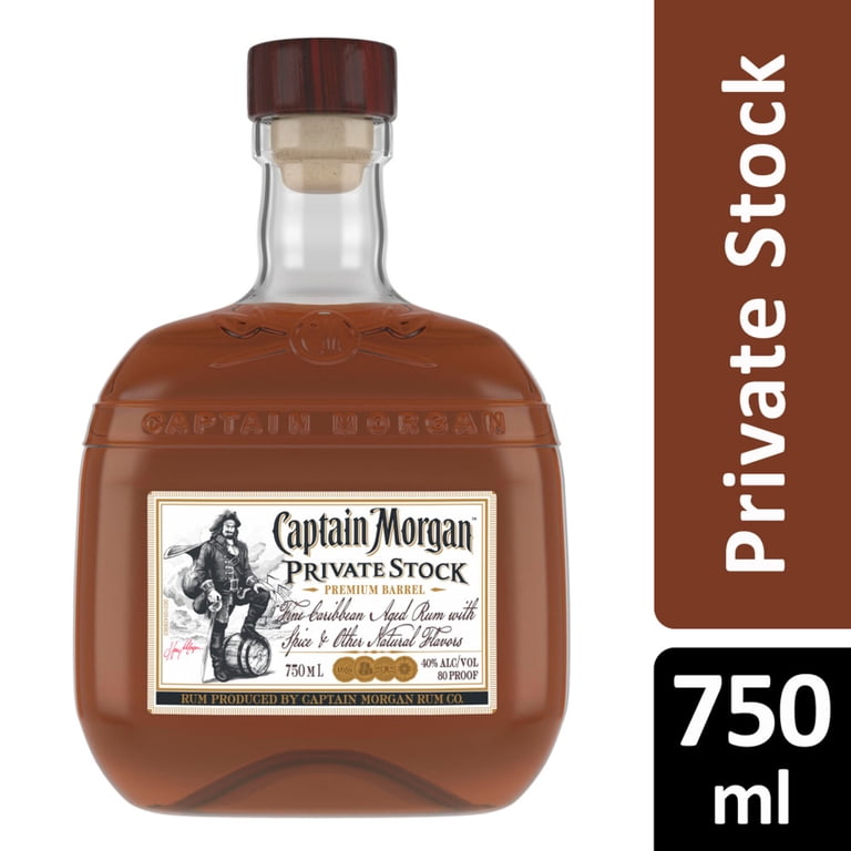 Captain Morgan, Private Stock Rum, 750 ml Bottle, 40% ABV