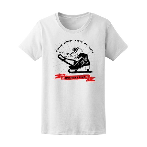 Amazing Sketched Skates Tee Women's -Image by Shutterstock