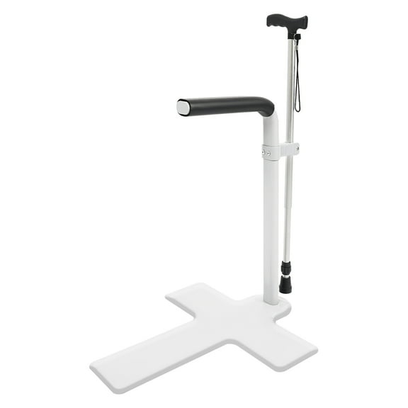 Stand Assist for Elderly, Non-slip Soft Grip Handle, Adjustable Height and Secure Floor Mount, Ideal Mobility Aid for Bathroom Use
