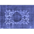 thumbnail image 1 of Ahgly Company Machine Washable Indoor Rectangle Oriental Blue Industrial Area Rugs, 8' x 10', 1 of 4