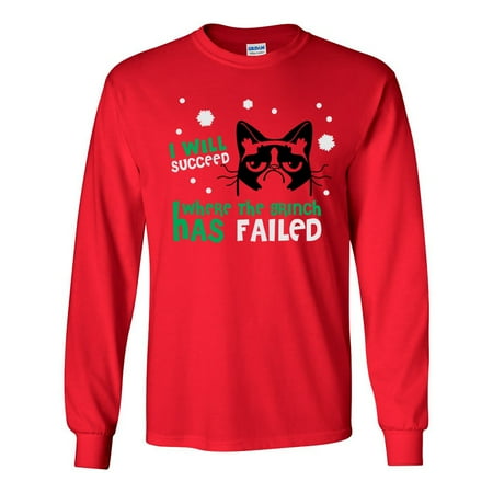 Grumpy Cat "I Will Succeed Where the Grinch has Failed" Men's Shirt