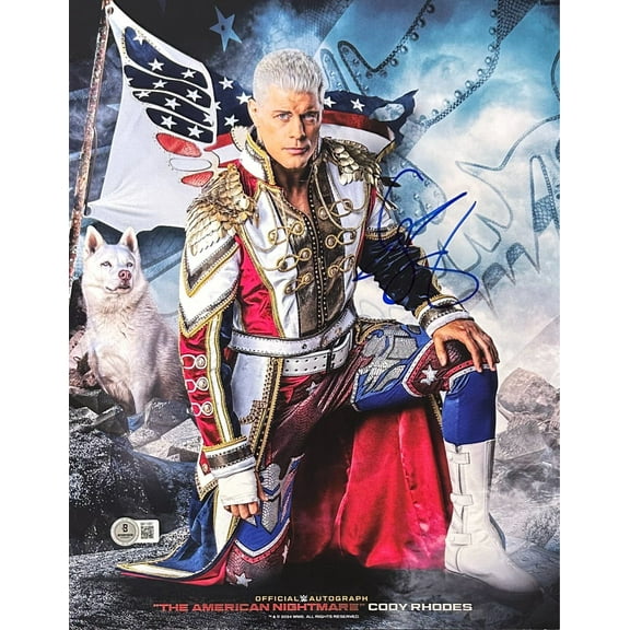 Cody Rhodes Signed Autographed 11x14 Photo Beckett Authentic American Nightmare