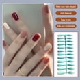 thumbnail image 3 of Uñas postizas largas cortas multicolor Minnieouse manicura de uñas accesorios de belleza DIY Azul cian, 3 of 5
