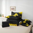 thumbnail image 6 of Manfei Baseball Print Twin Bedding Sets 7pcs for Boys Girls, Sport Monogrammed Bedding Comforter Set, Personalized Letter A Sheet Sets, Microfiber Bedroom Decor, 6 of 8