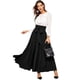 thumbnail image 2 of Gibobby faldas para mujer corta Falda de cintura alta elegante para mujer Faldas largas plisadas con en la parte delantera(Negro， XL), 2 of 5