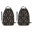 thumbnail image 2 of Kdxio Cute Rabbit And Flower Print 2 Pack Car Kick Mat Seat Cover Back Protector Mat with Pockets for Organizer Backseat Protector and Storage Anti Kick Pad for Vehicles, 2 of 9