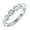 Platinum, variant on Chester - Floating Diamond Semi Eternity Band