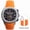 V1-Orange, variant on 2025 Specht & Söhne Luxury Sports Quartz Watch Japan VD53 Chronograph Stainless Steel Watch Rubber Strap Reloj Hombre Waterproof