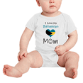 thumbnail image 2 of I Love My Bahamian Mom Baby Rompers Baby Bodysuit (White, 0-3 Months), 2 of 5