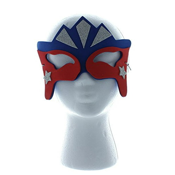 Masques de Super-Héros en Mousse, 12 Masques Étincelants pour les Costumes, Faveurs de Fête