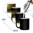 thumbnail image 4 of 3drose, Image of Black Pig Outline on Old Golden Backdrop with 2019, 11oz Magic Transforming Mug, 4 of 7