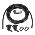 thumbnail image 1 of Front Windshield Washer Hose Kit Fit for Mazda 6 with 3 Meter Washer Fluid Hose 12 Pcs Hose Connectors - Pack of 15 Black, 1 of 1
