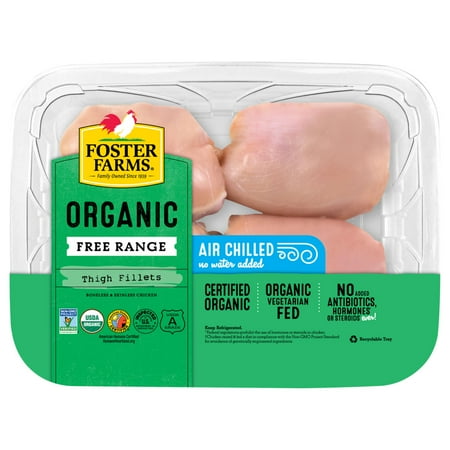 Foster Farms Organic Boneless Skinless Chicken Thighs