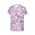 thumbnail image 3 of Boys Girls Kuromi And My Melody Shirt Graphic T-Shirt Crewneck Short Sleeve 3d Colorful Tops Tees, 3 of 6