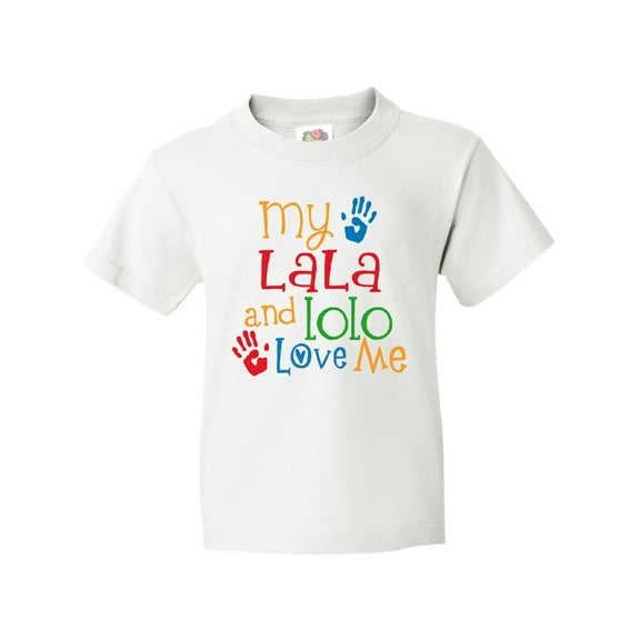 Inktastic Lala Lolo Loves Me Grandchild Youth T-Shirt