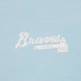 thumbnail image 2 of Men's Antigua  Powder Blue Atlanta Braves Bright Quarter-Zip Pullover Top, 2 of 2