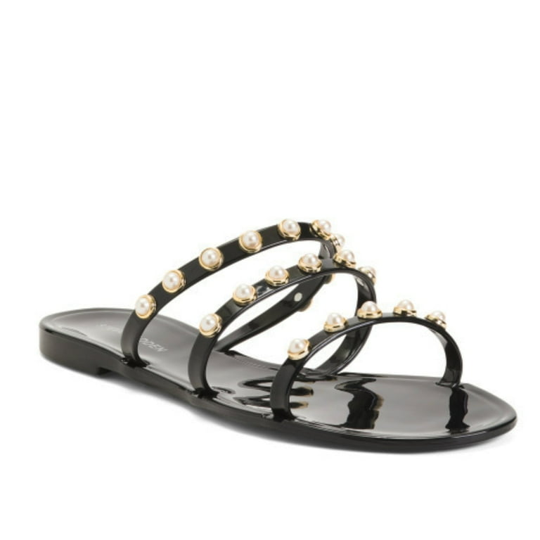 Steve madden embellished flat sandals deals