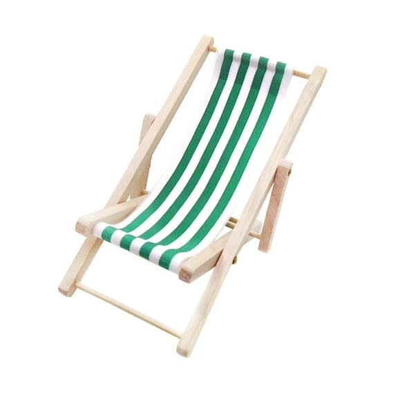 hengzirui Beach Chair Mini Foldable Wooden Chair for Children - Green