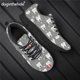 thumbnail image 1 of Doginthehole - Zapatillas de deporte antideslizantes con estampado de dientes de dibujos animados, cómodas, de malla, para niñas y mujeres, 1 of 6