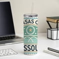 thumbnail image 4 of Kansas City MO Missouri Travel Vacation Stamp 20oz Insulated Water Bottle Skinny Tumbler Includes Straw, 4 of 7